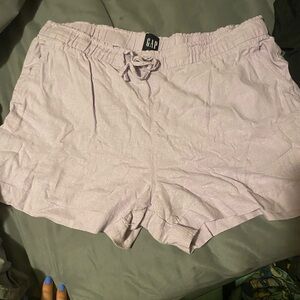 GAP Women's Light Purple High Waist Shorts